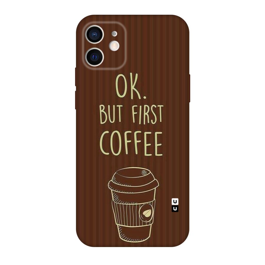 Coffee Stripes Original Polycarbonate Back Case for iPhone 12