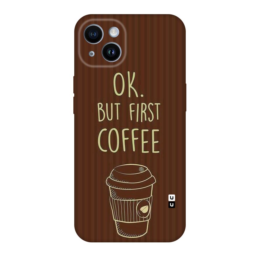 Coffee Stripes Original Polycarbonate Back Case for iPhone 14