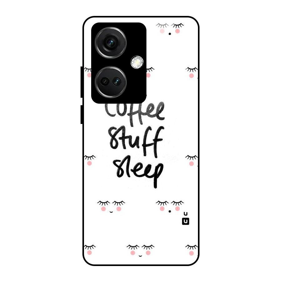 Coffee Stuff Sleep Glass Back Case for OnePlus Nord CE 3 5G