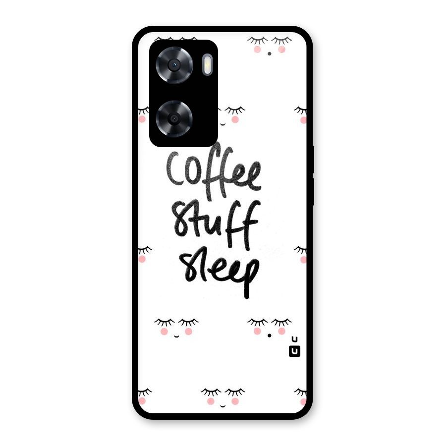 Coffee Stuff Sleep Glass Back Case for OnePlus Nord N20 SE