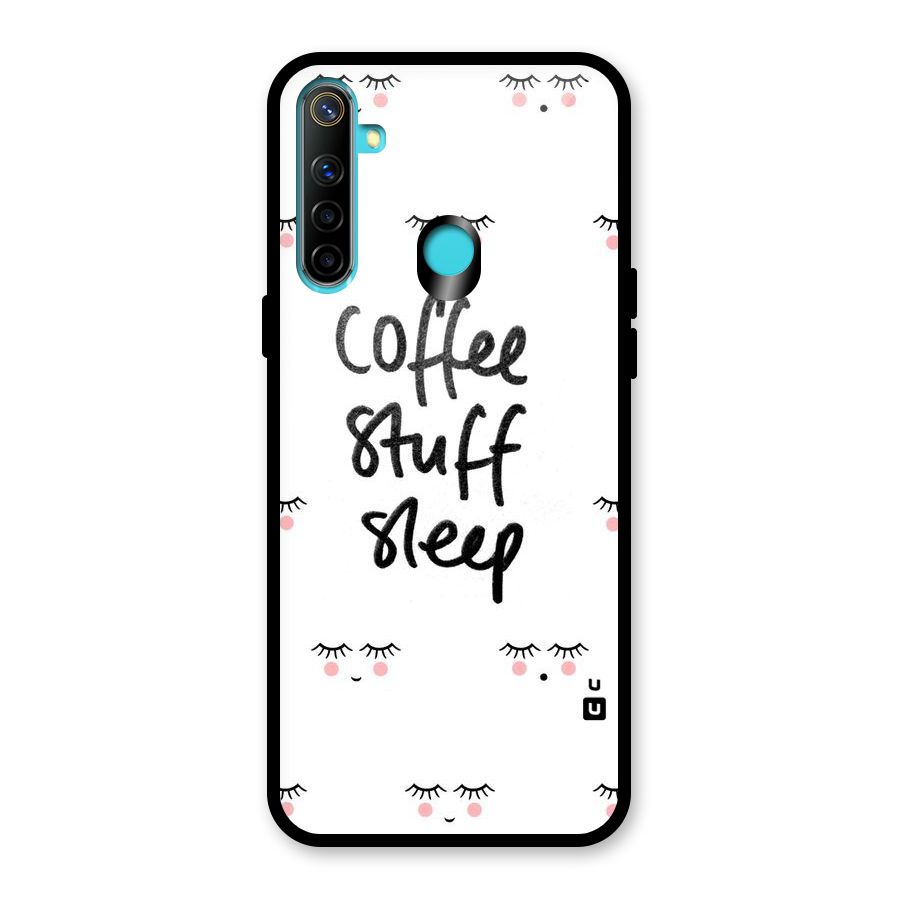 Coffee Stuff Sleep Glass Back Case for Realme 5