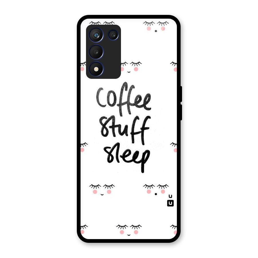 Coffee Stuff Sleep Glass Back Case for Realme 9 5G Speed
