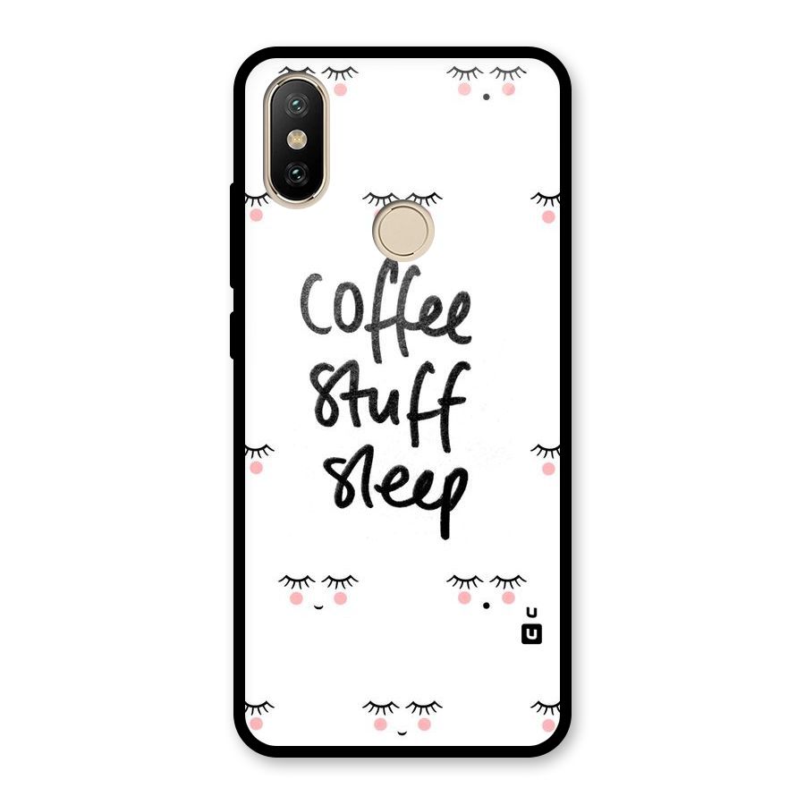 Coffee Stuff Sleep Glass Back Case for Redmi A1