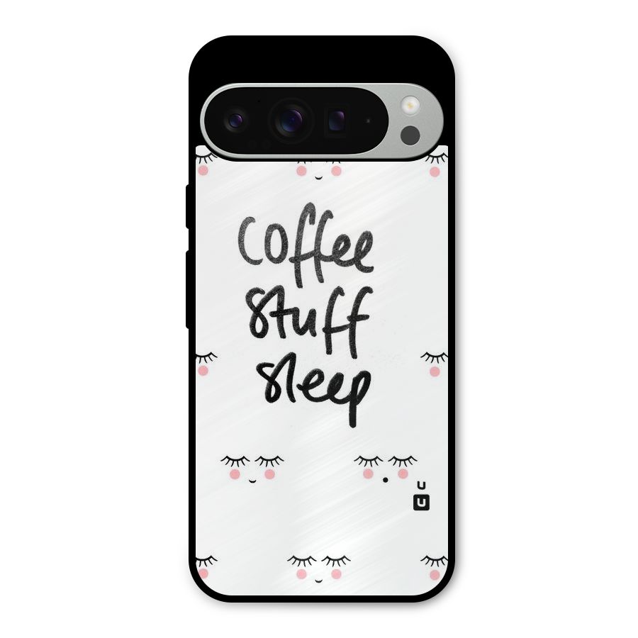 Coffee Stuff Sleep Metal Back Case for Google Pixel 9 Pro XL
