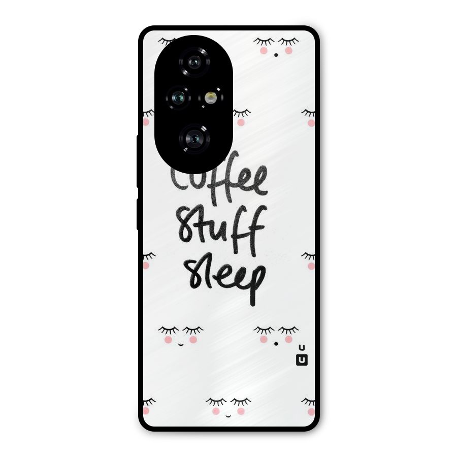 Coffee Stuff Sleep Metal Back Case for Honor 200 Pro