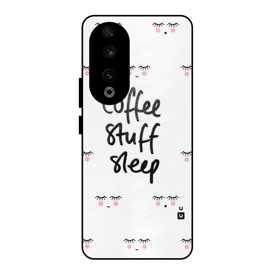 Coffee Stuff Sleep Metal Back Case for Honor 90