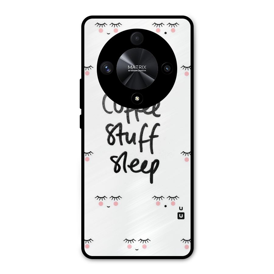 Coffee Stuff Sleep Metal Back Case for Honor X9b