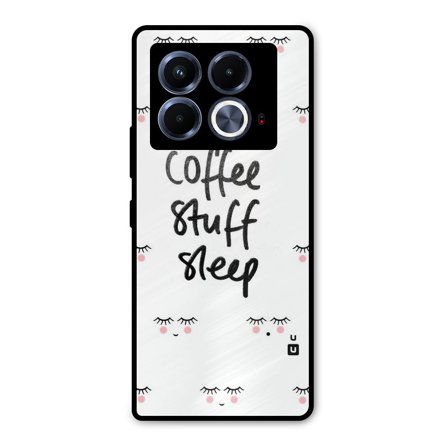 Coffee Stuff Sleep Metal Back Case for Infinix Note 40 5G