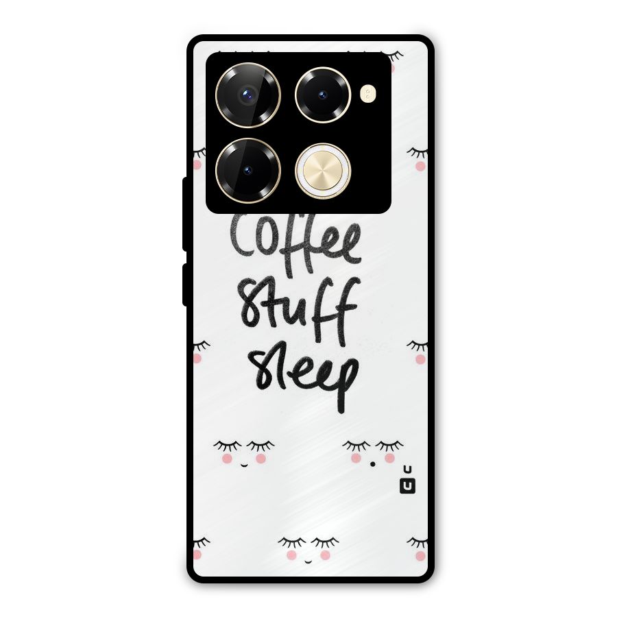 Coffee Stuff Sleep Metal Back Case for Infinix Note 40 Pro Plus