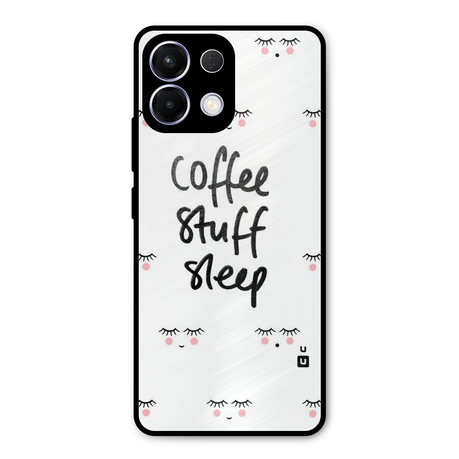 Coffee Stuff Sleep Metal Back Case for Oppo K13