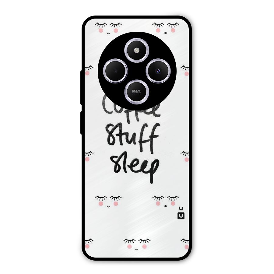 Coffee Stuff Sleep Metal Back Case for Poco M7