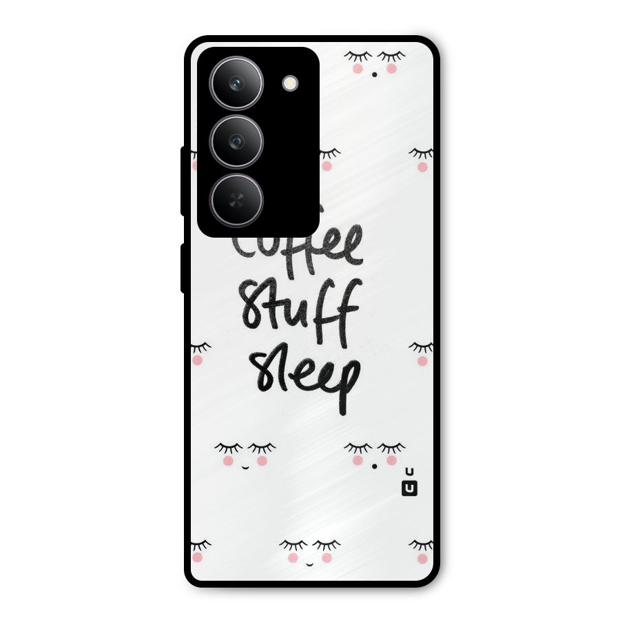 Coffee Stuff Sleep Metal Back Case for Realme 14x