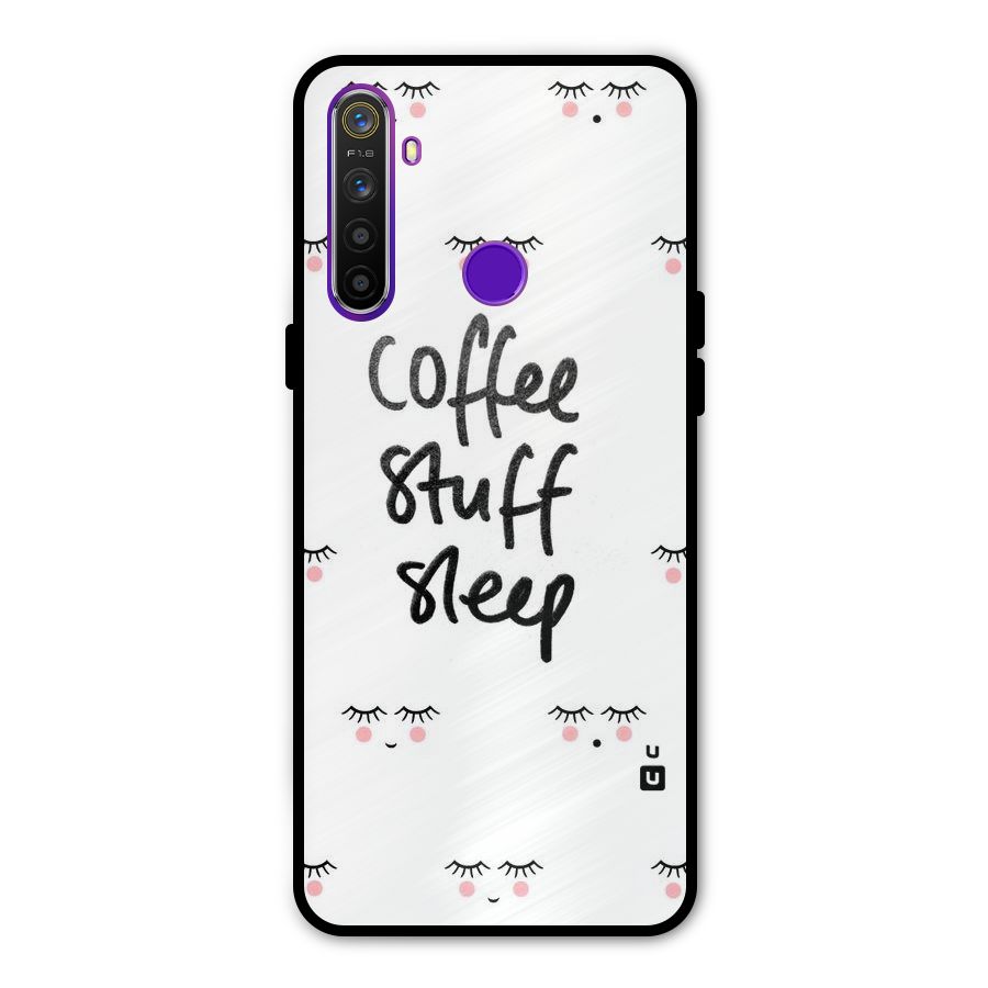 Coffee Stuff Sleep Metal Back Case for Realme 5