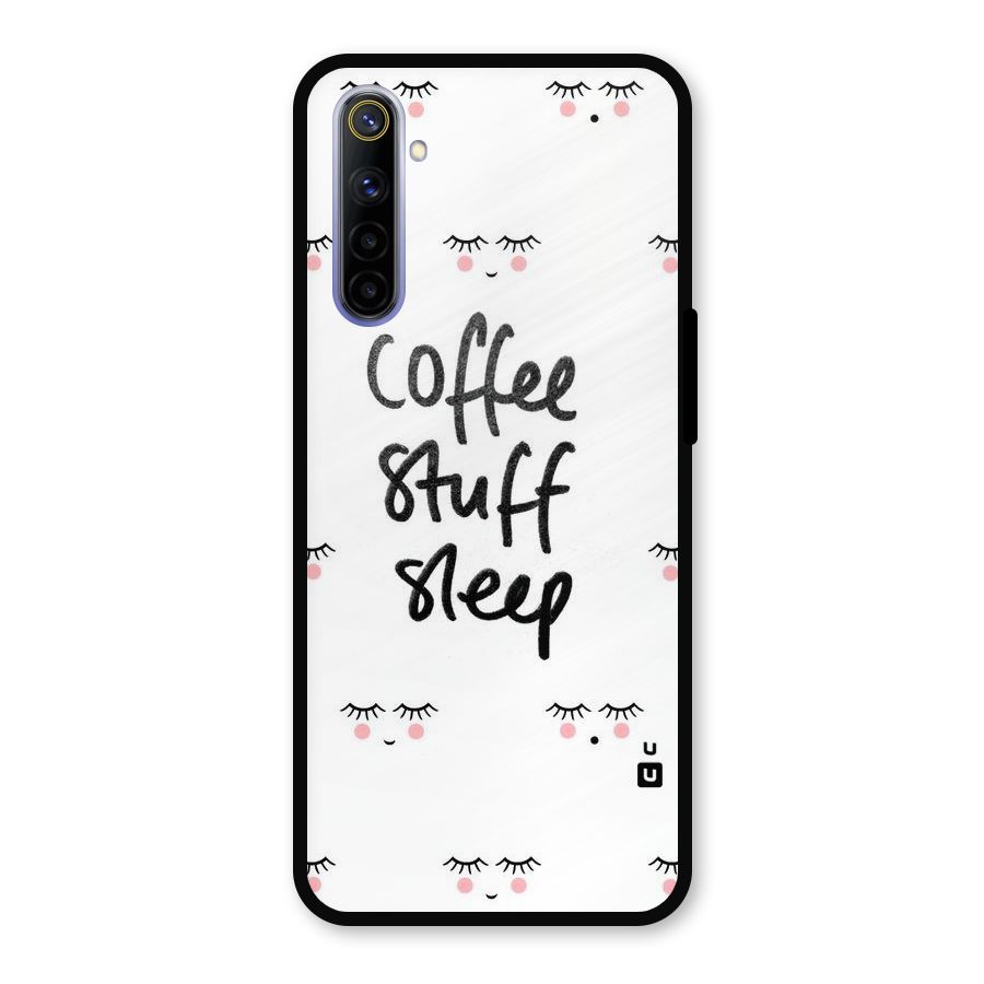 Coffee Stuff Sleep Metal Back Case for Realme 6