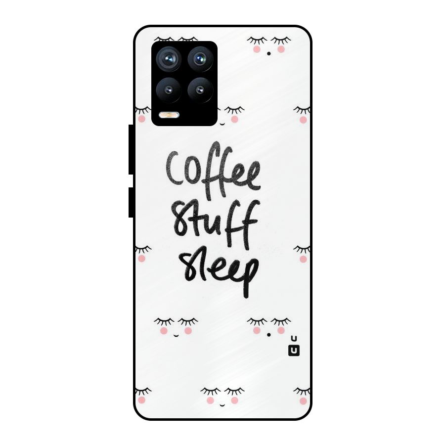Coffee Stuff Sleep Metal Back Case for Realme 8 Pro