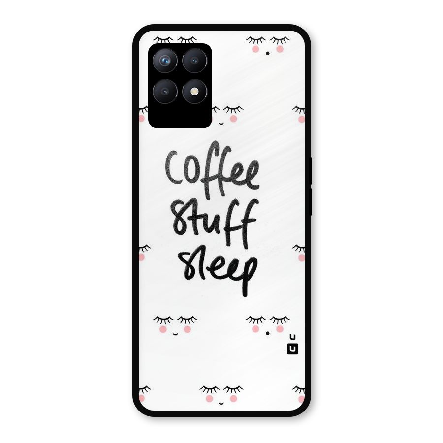 Coffee Stuff Sleep Metal Back Case for Realme Narzo 50