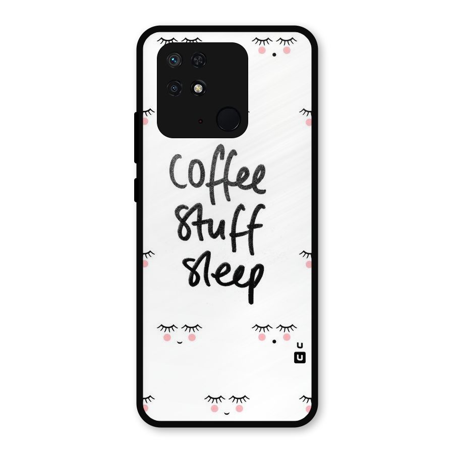Coffee Stuff Sleep Metal Back Case for Redmi 10 Power