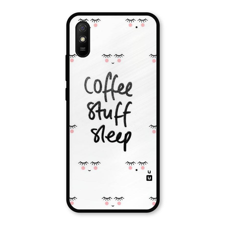 Coffee Stuff Sleep Metal Back Case for Redmi 9i