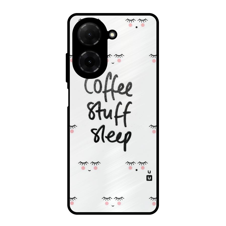 Coffee Stuff Sleep Metal Back Case for Redmi A5 4G