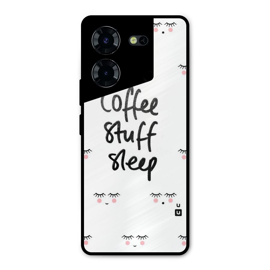 Coffee Stuff Sleep Metal Back Case for Tecno Pova 5 Pro 5G