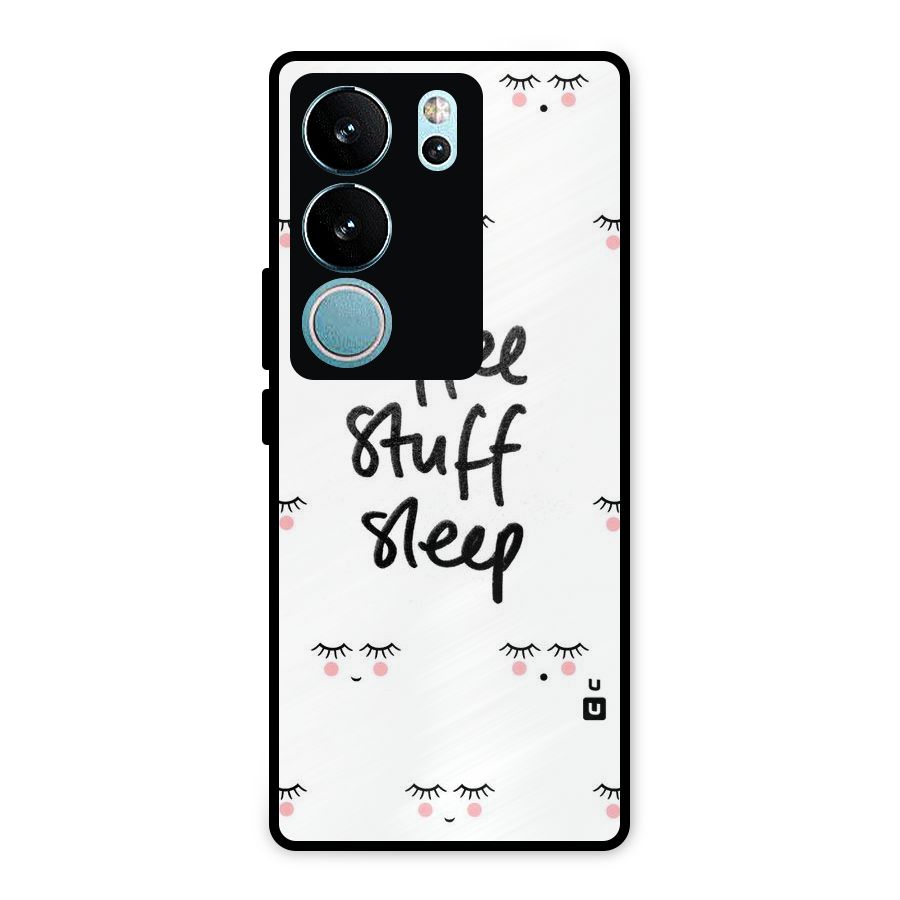 Coffee Stuff Sleep Metal Back Case for Vivo V29