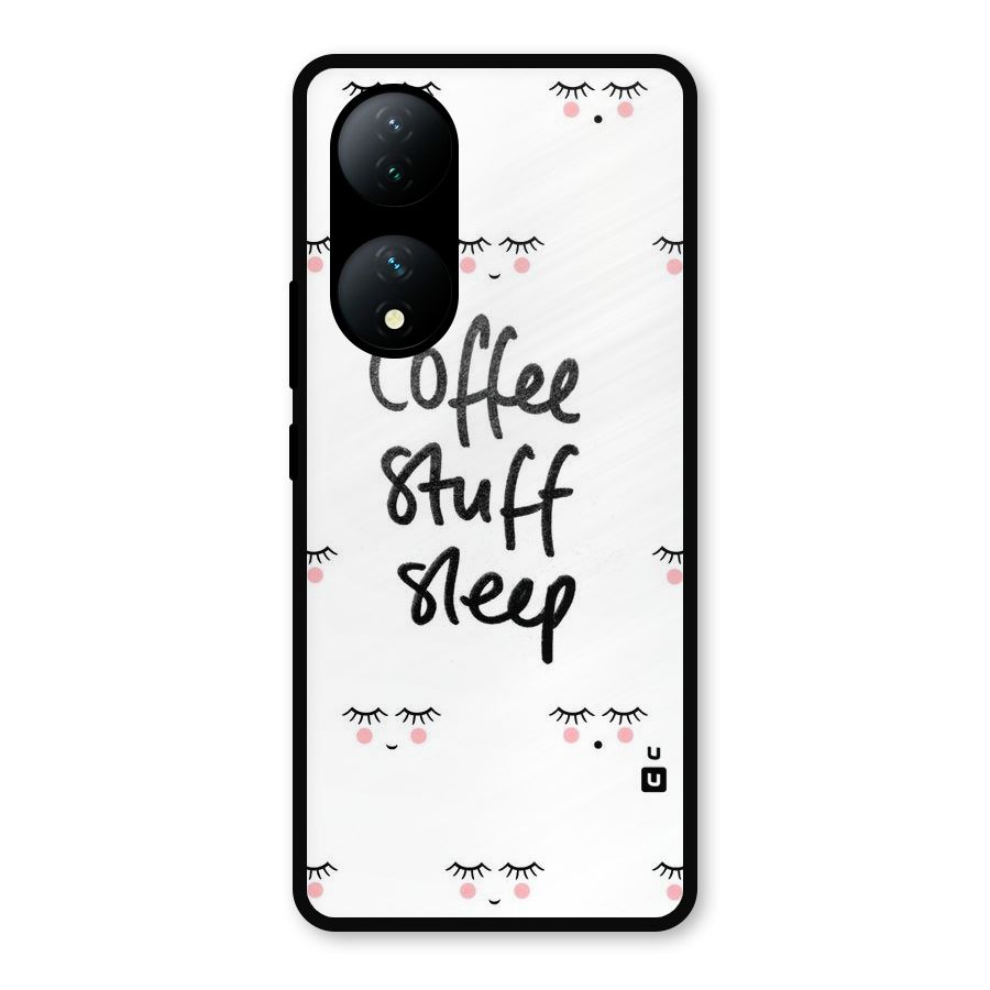 Coffee Stuff Sleep Metal Back Case for Vivo Y100