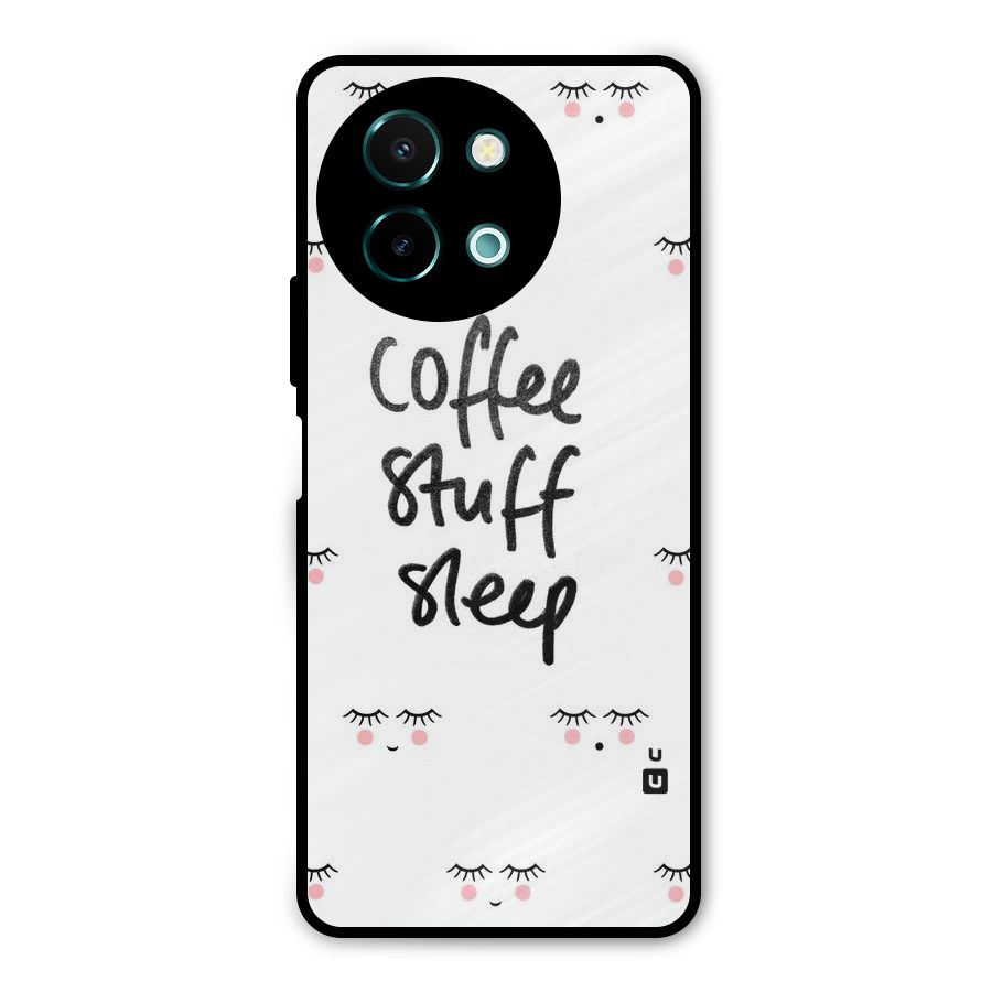 Coffee Stuff Sleep Metal Back Case for Vivo Y58