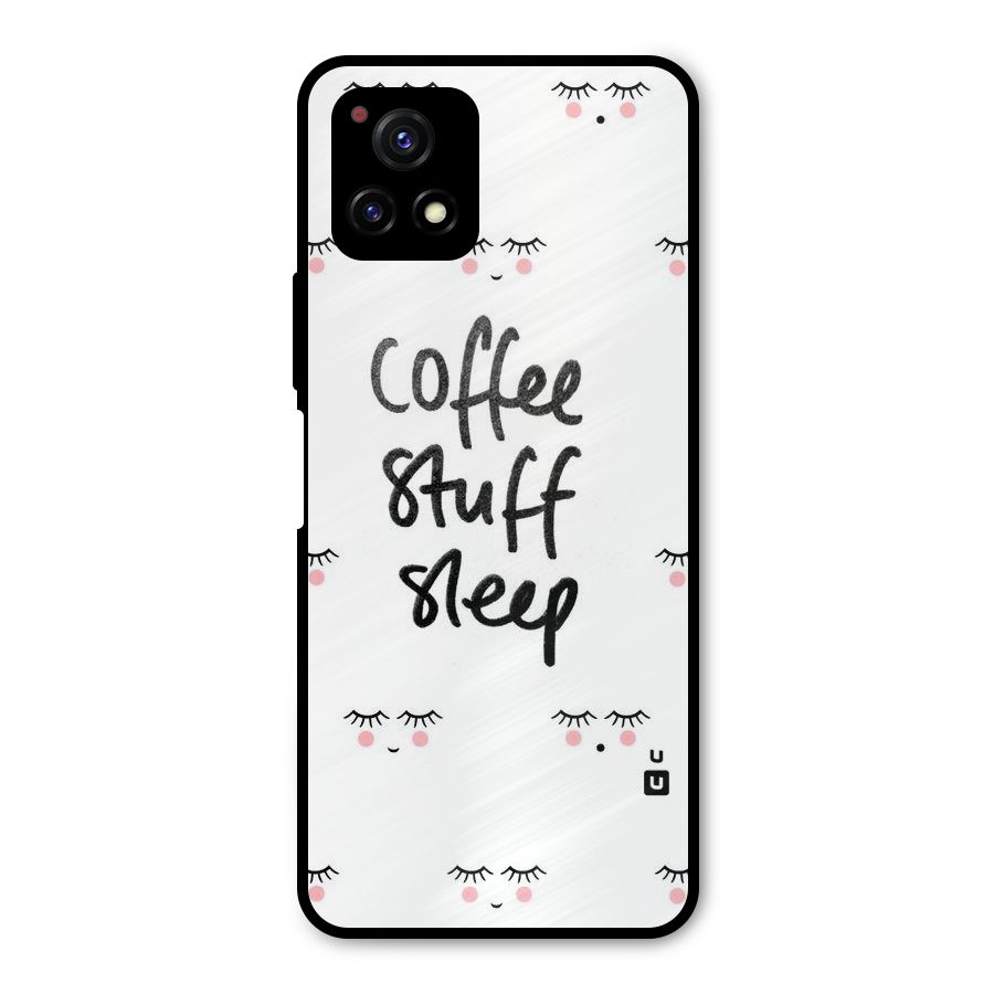 Coffee Stuff Sleep Metal Back Case for Vivo Y72 5G