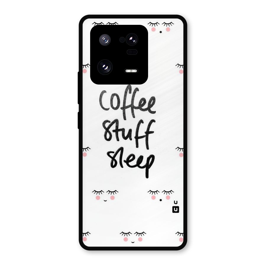Coffee Stuff Sleep Metal Back Case for Xiaomi 13 Pro