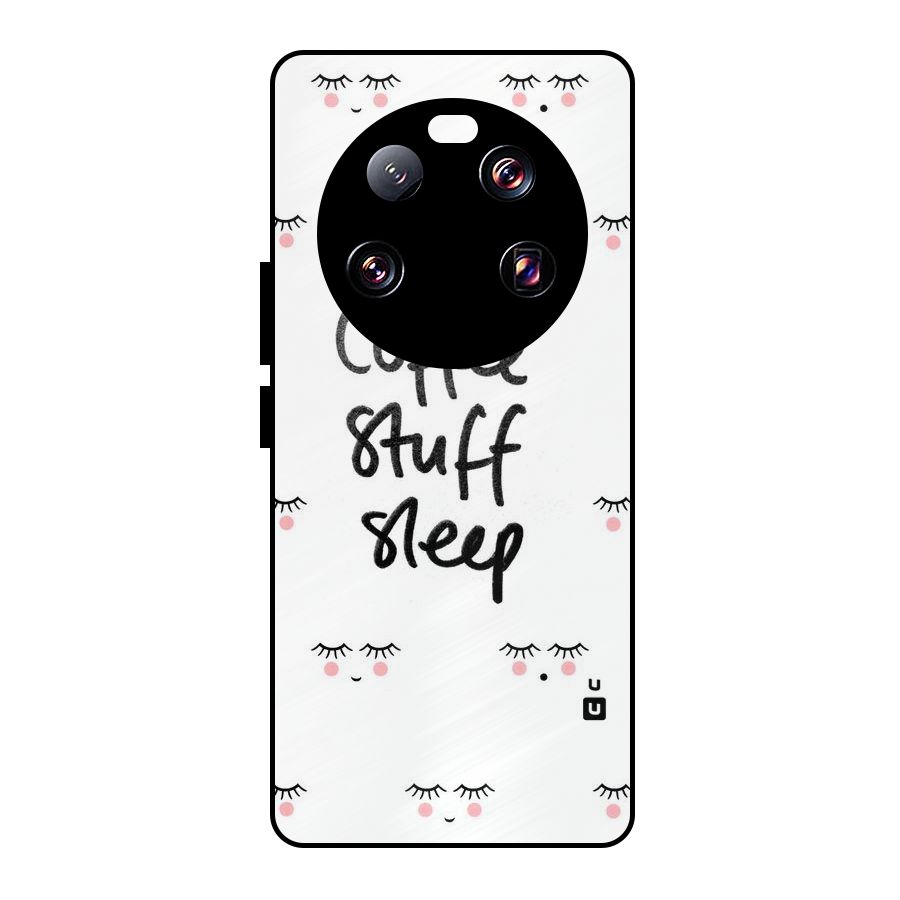 Coffee Stuff Sleep Metal Back Case for Xiaomi 13 Ultra