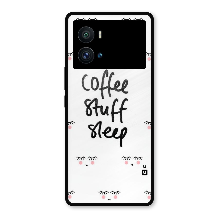 Coffee Stuff Sleep Metal Back Case for iQOO 9 Pro