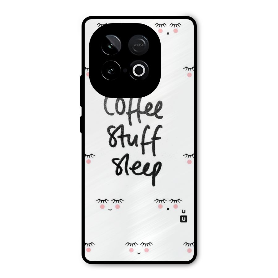 Coffee Stuff Sleep Metal Back Case for iQOO Neo 10