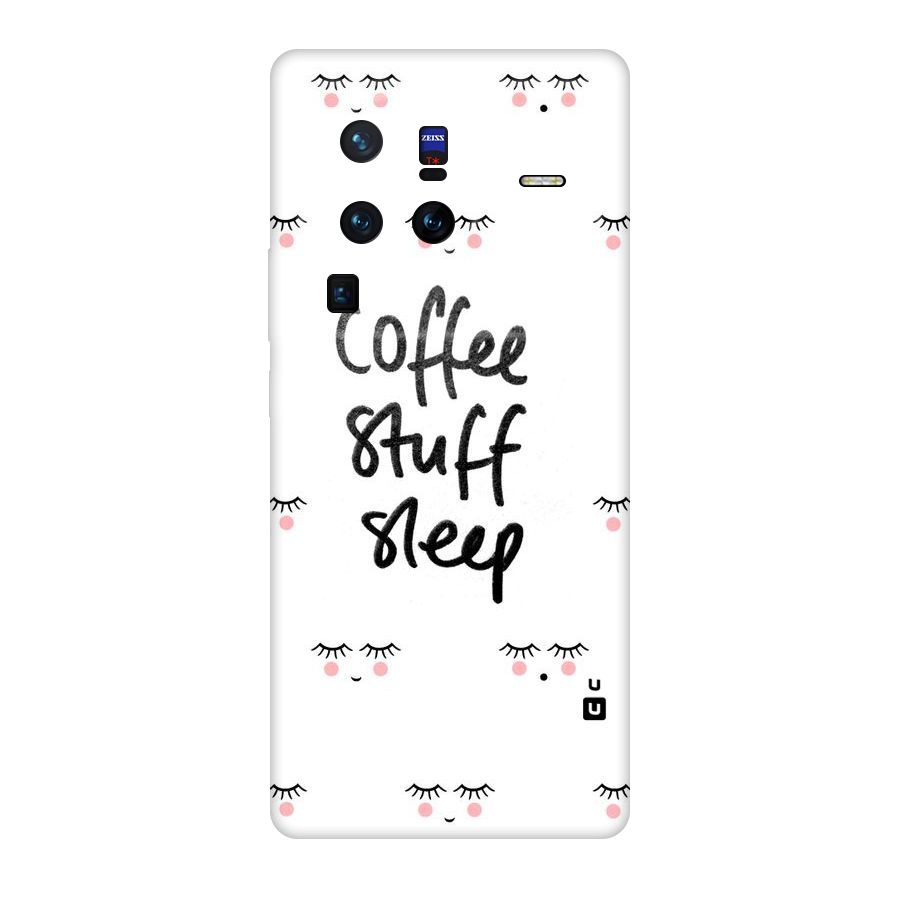 Coffee Stuff Sleep Original Polycarbonate Back Case for Vivo X80