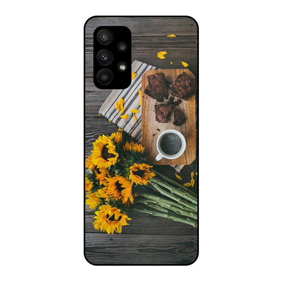 Coffee and Flowers Metal Back Case for Galaxy A23