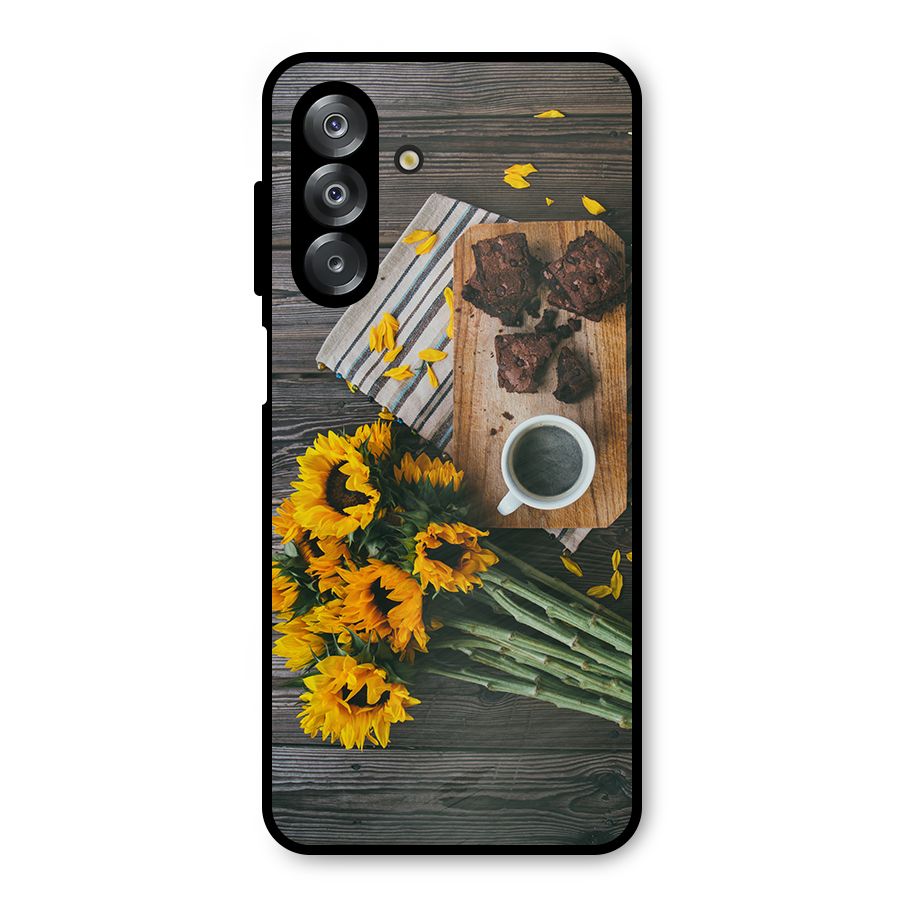 Coffee and Flowers Metal Back Case for Galaxy A26