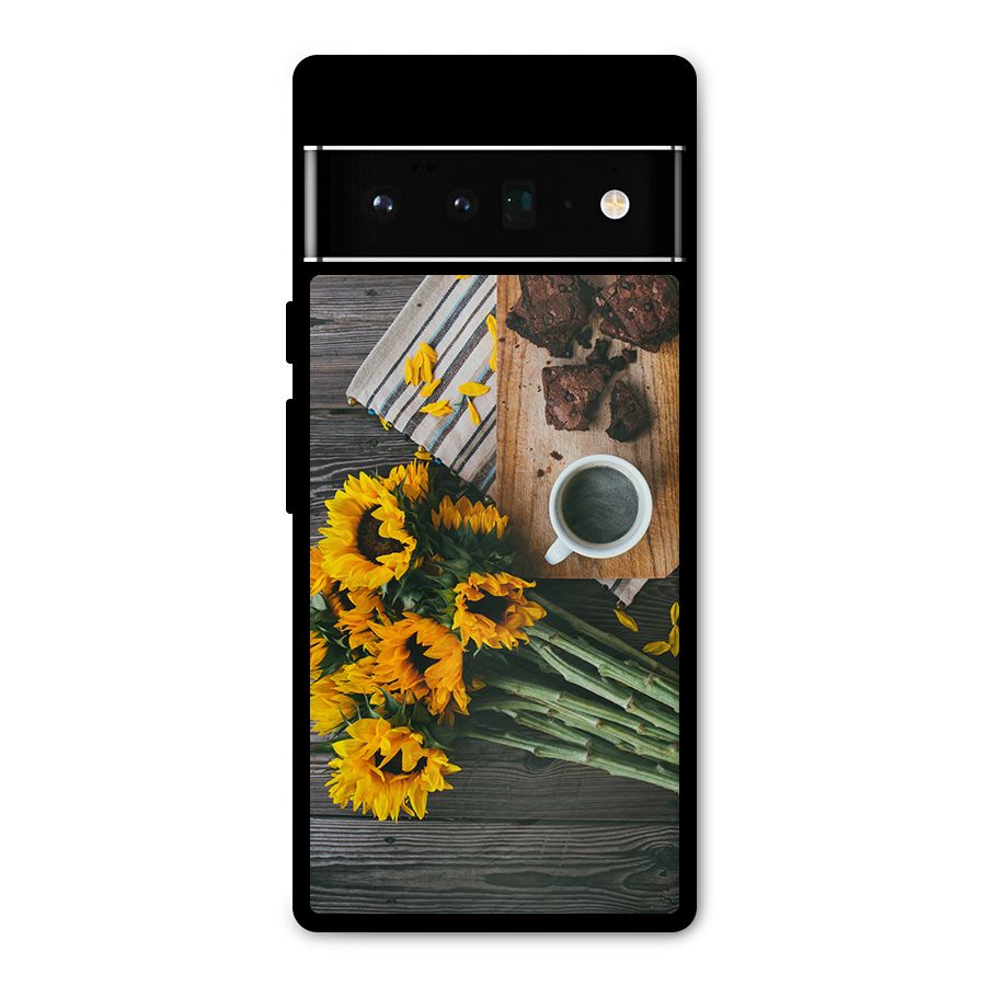 Coffee and Flowers Metal Back Case for Google Pixel 6 Pro