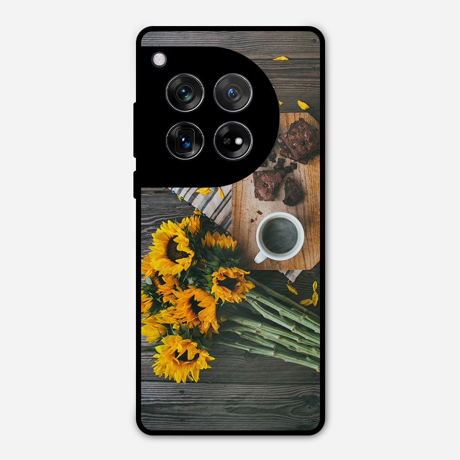 Coffee and Flowers Metal Back Case for OnePlus 12