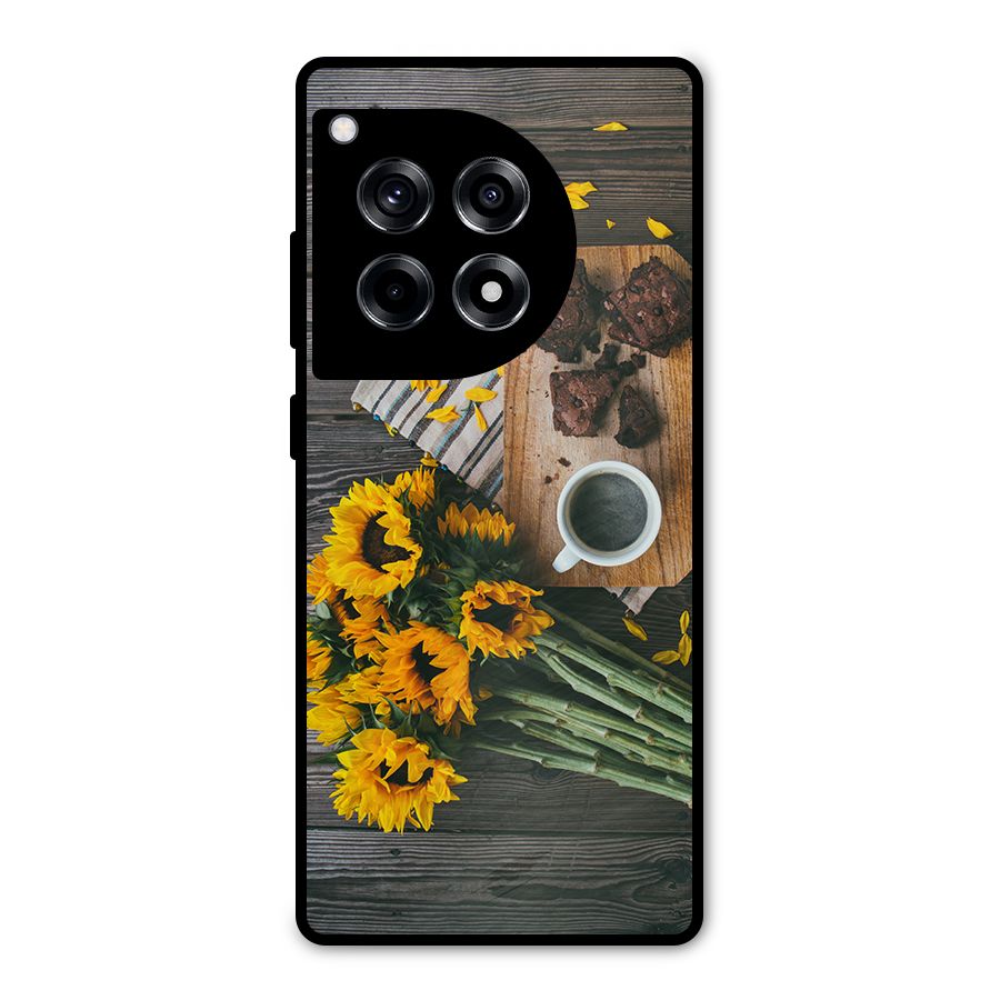 Coffee and Flowers Metal Back Case for OnePlus 12R