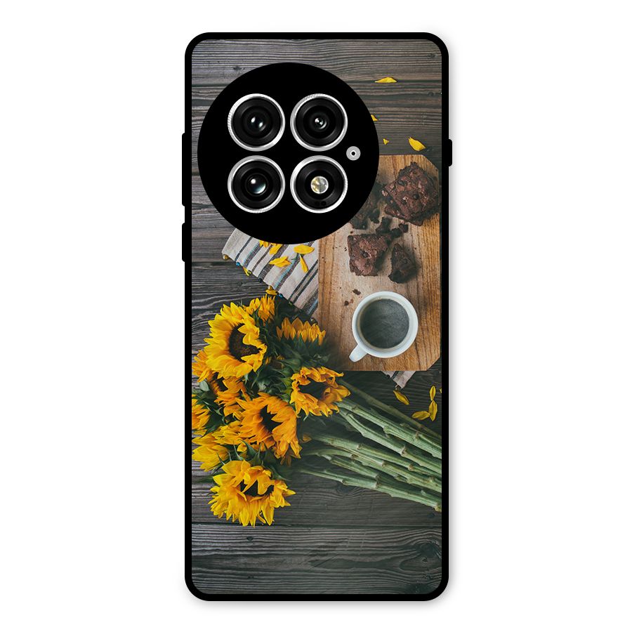 Coffee and Flowers Metal Back Case for OnePlus 13