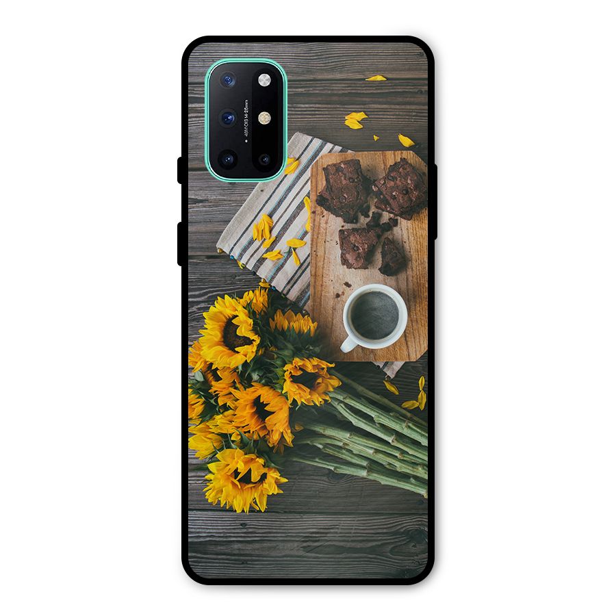 Coffee and Flowers Metal Back Case for OnePlus 8T