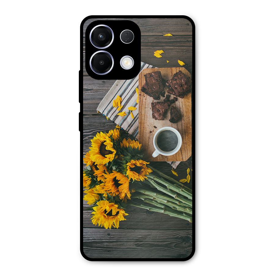 Coffee and Flowers Metal Back Case for Oppo K13
