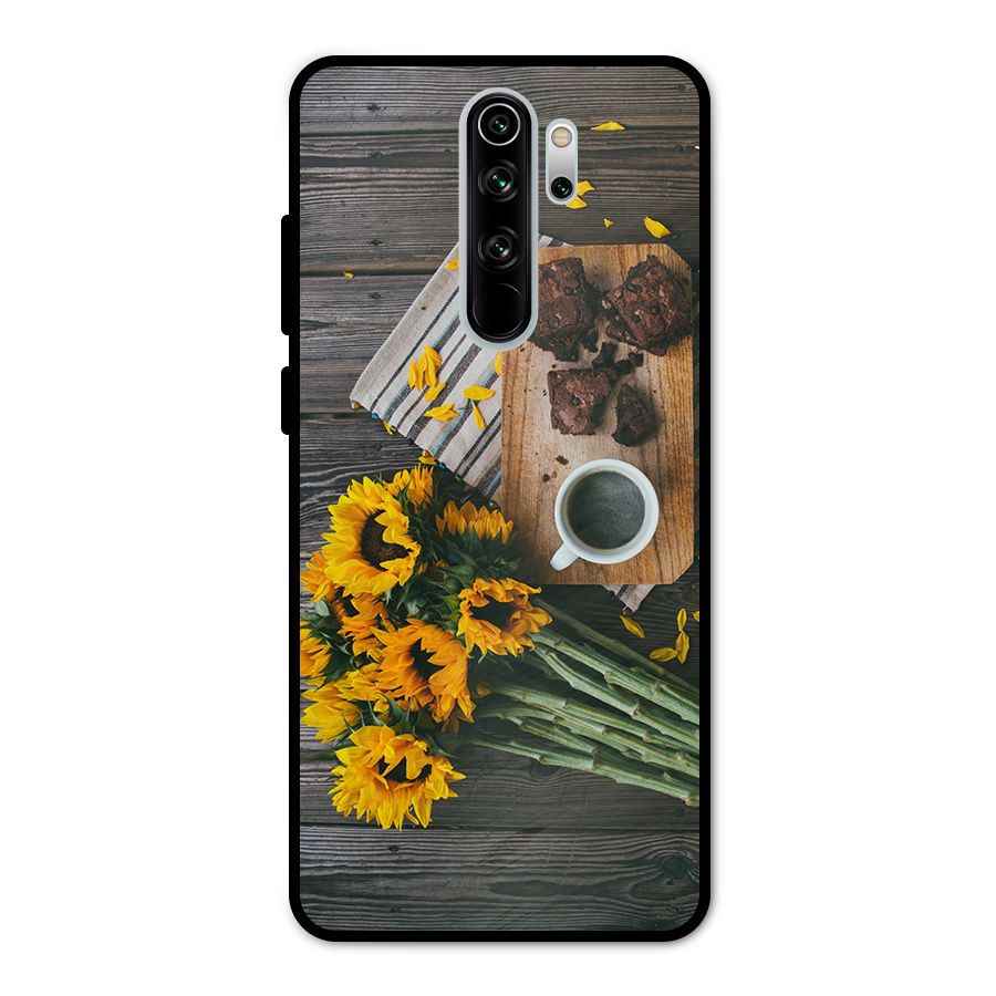 Coffee and Flowers Metal Back Case for Redmi Note 8 Pro