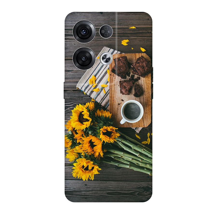 Coffee and Flowers Original Polycarbonate Back Case for Oppo Reno8 Pro 5G