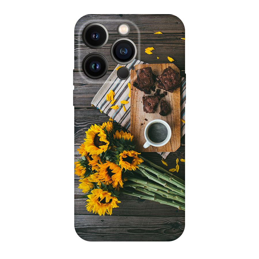 Coffee and Flowers Original Polycarbonate Back Case for iPhone 14 Pro