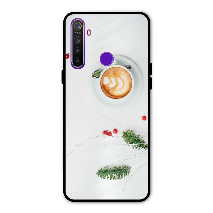 Coffee and Leafs Glass Back Case for Realme 5s