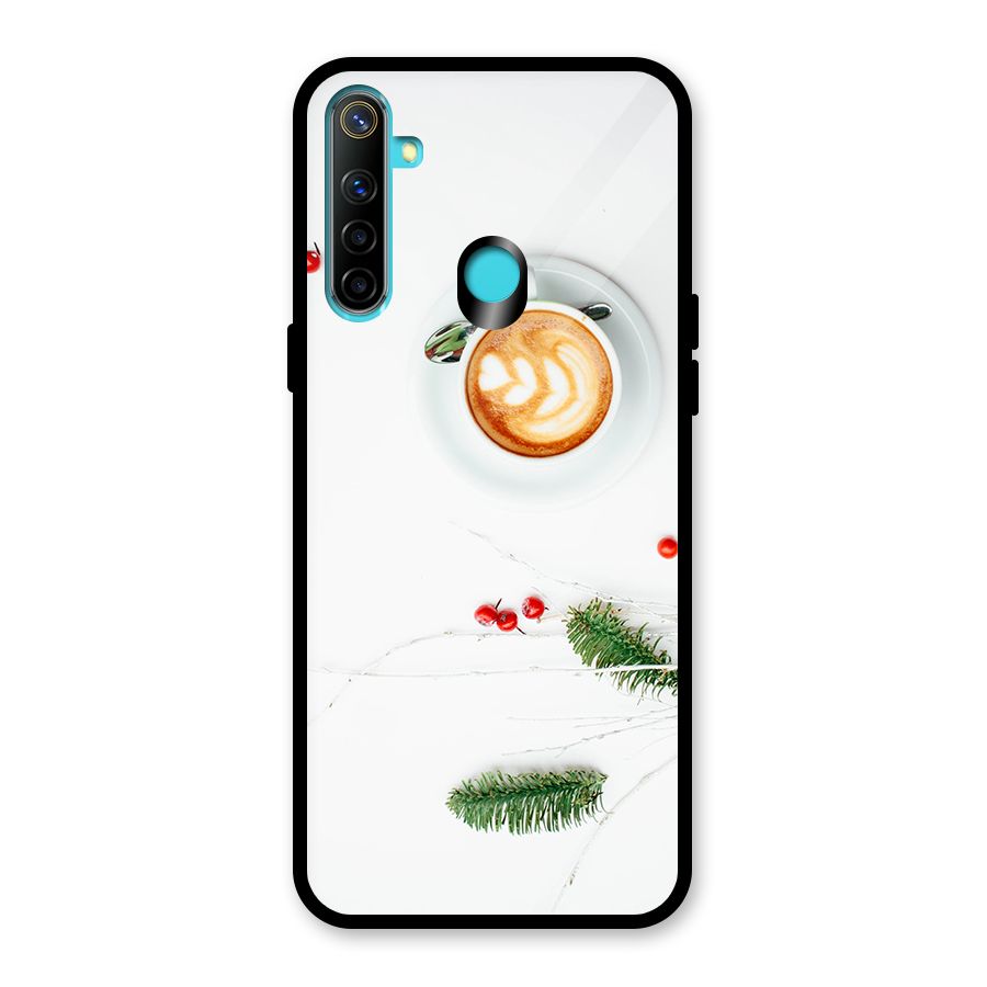 Coffee and Leafs Glass Back Case for Realme Narzo 10