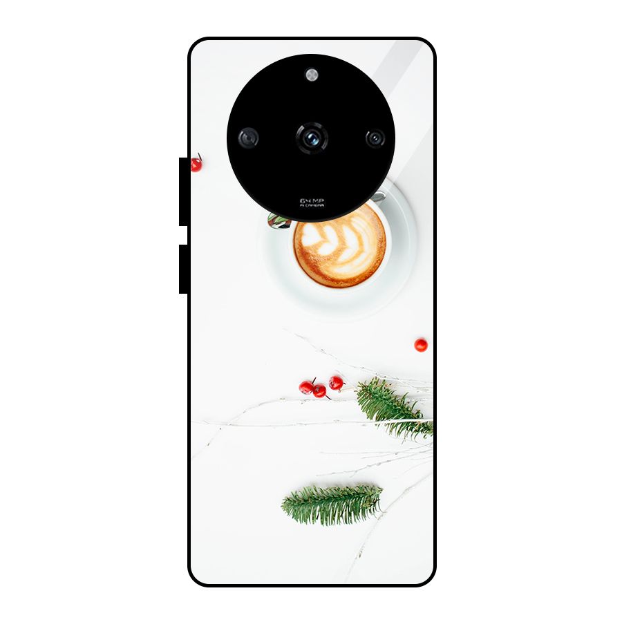 Coffee and Leafs Glass Back Case for Realme Narzo 60 5G