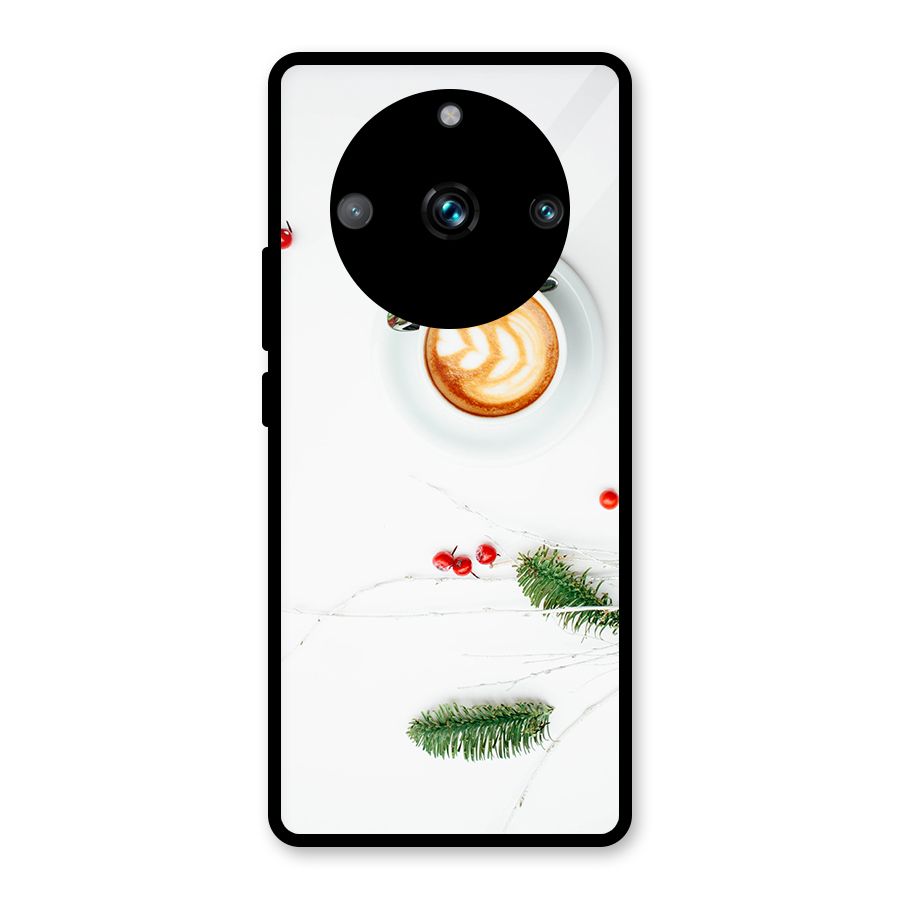 Coffee and Leafs Glass Back Case for Realme Narzo 60 Pro