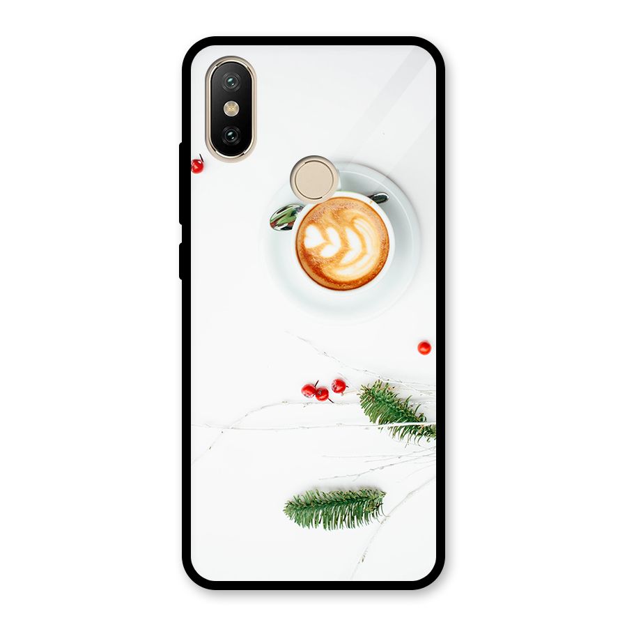 Coffee and Leafs Glass Back Case for Redmi A2