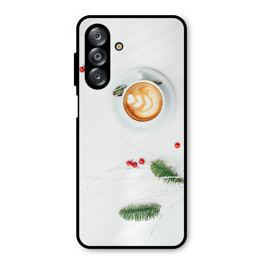 Coffee and Leafs Metal Back Case for Galaxy A26